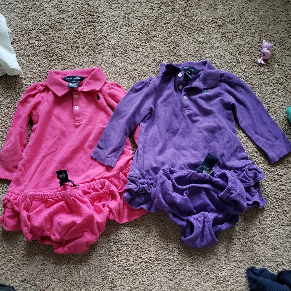 Ralph Lauren baby polo dress long sleeve